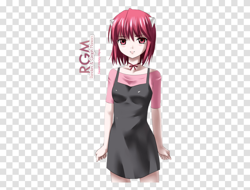 Anime Girl Elfen Lied And Lucy Image Nyu Elfen Lied, Female, Person, Clothing, Book Transparent Png
