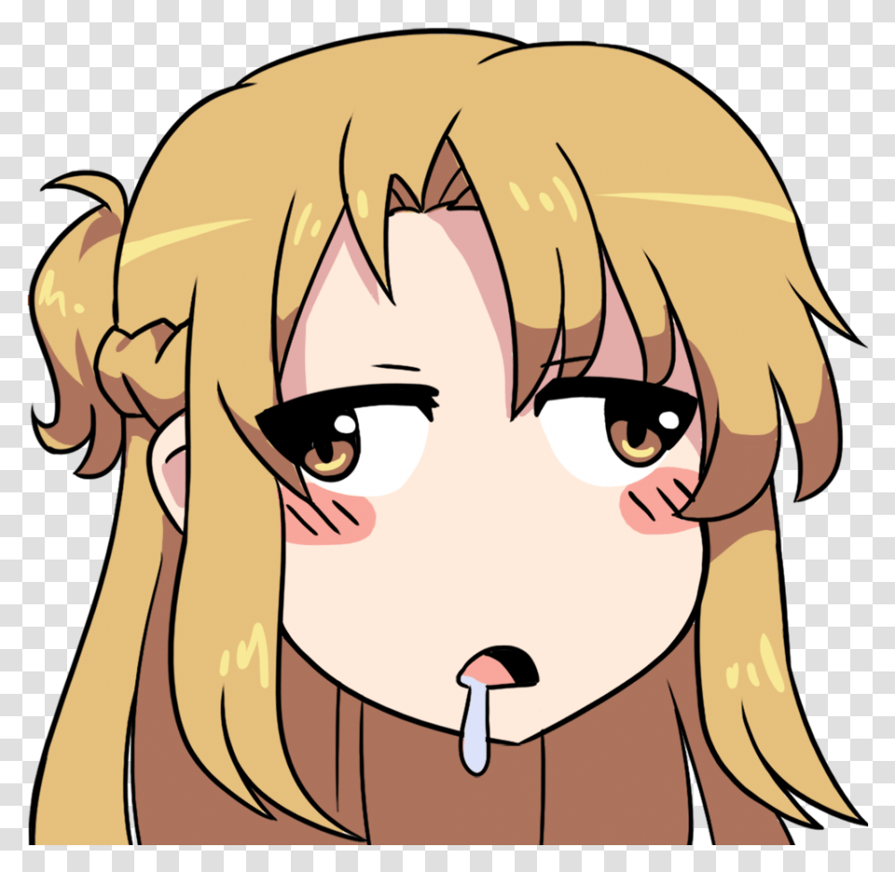 Anime Girl Emote, Book, Comics, Manga, Stomach Transparent Png