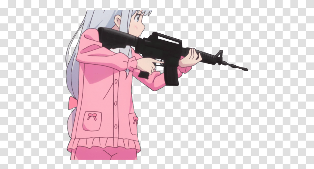 Anime Girl, Fantasy, Gun, Weapon, Weaponry Transparent Png