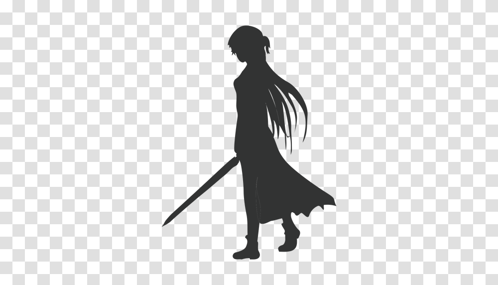 Anime Girl, Fantasy, Person, Human, Silhouette Transparent Png