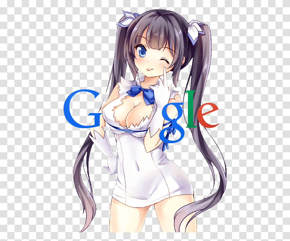 Anime Girl Google Logo, Comics, Book, Manga, Person Transparent Png