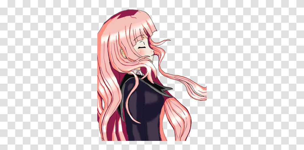 Anime Girl Hair Drawing Pink Hair Anime Girl, Comics, Book, Manga, Art Transparent Png