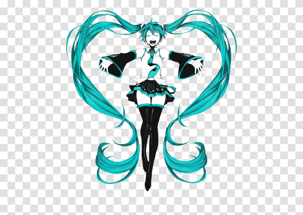 Anime Girl Hatsune Miku For Women, Person, Performer, Costume, Graphics Transparent Png