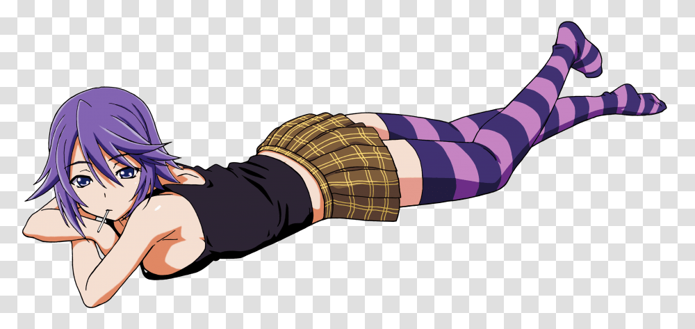 Anime Girl Laying Down, Person, Weapon, Helmet Transparent Png