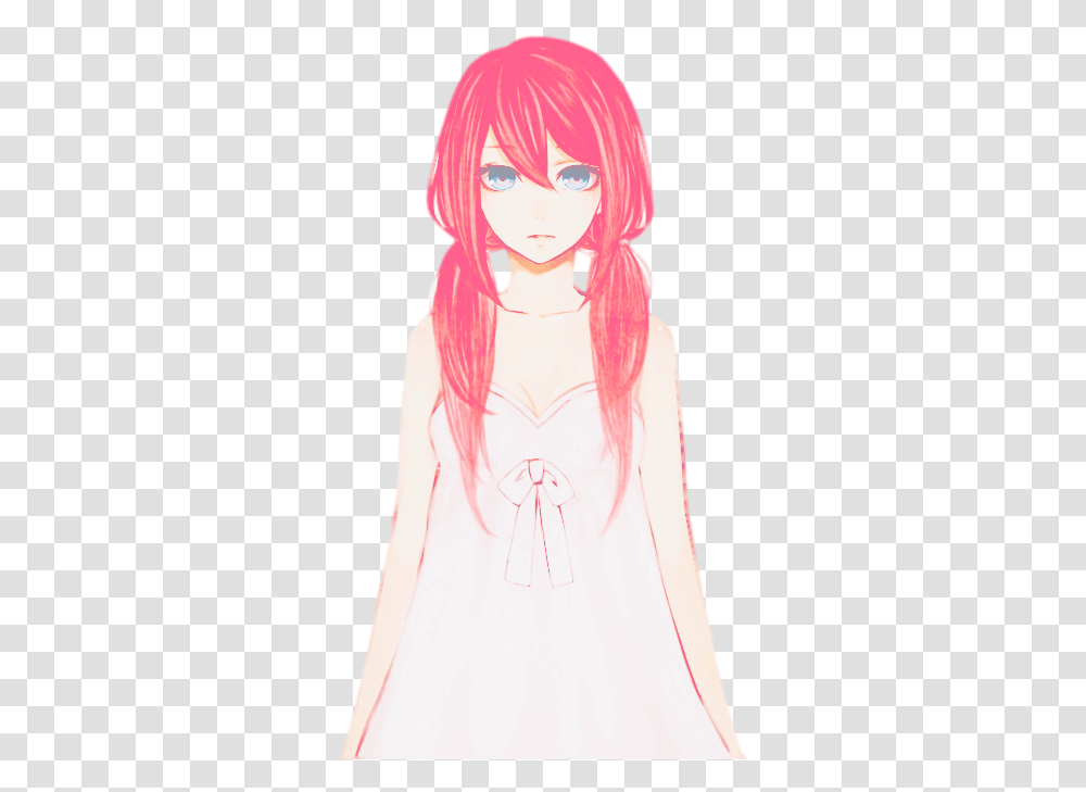 Anime Girl Pink, Hair, Sleeve, Apparel Transparent Png