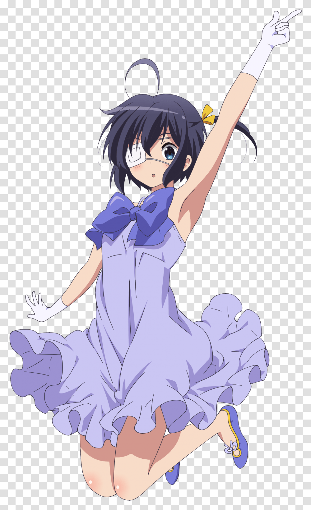 Anime Girl Pointing Upwards Clipart Anime Girl Pointing, Manga, Comics, Book, Person Transparent Png