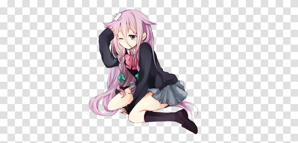 Anime Girl Render 18 Roblox Anime Girl Kawaii Sit, Manga, Comics, Book, Person Transparent Png