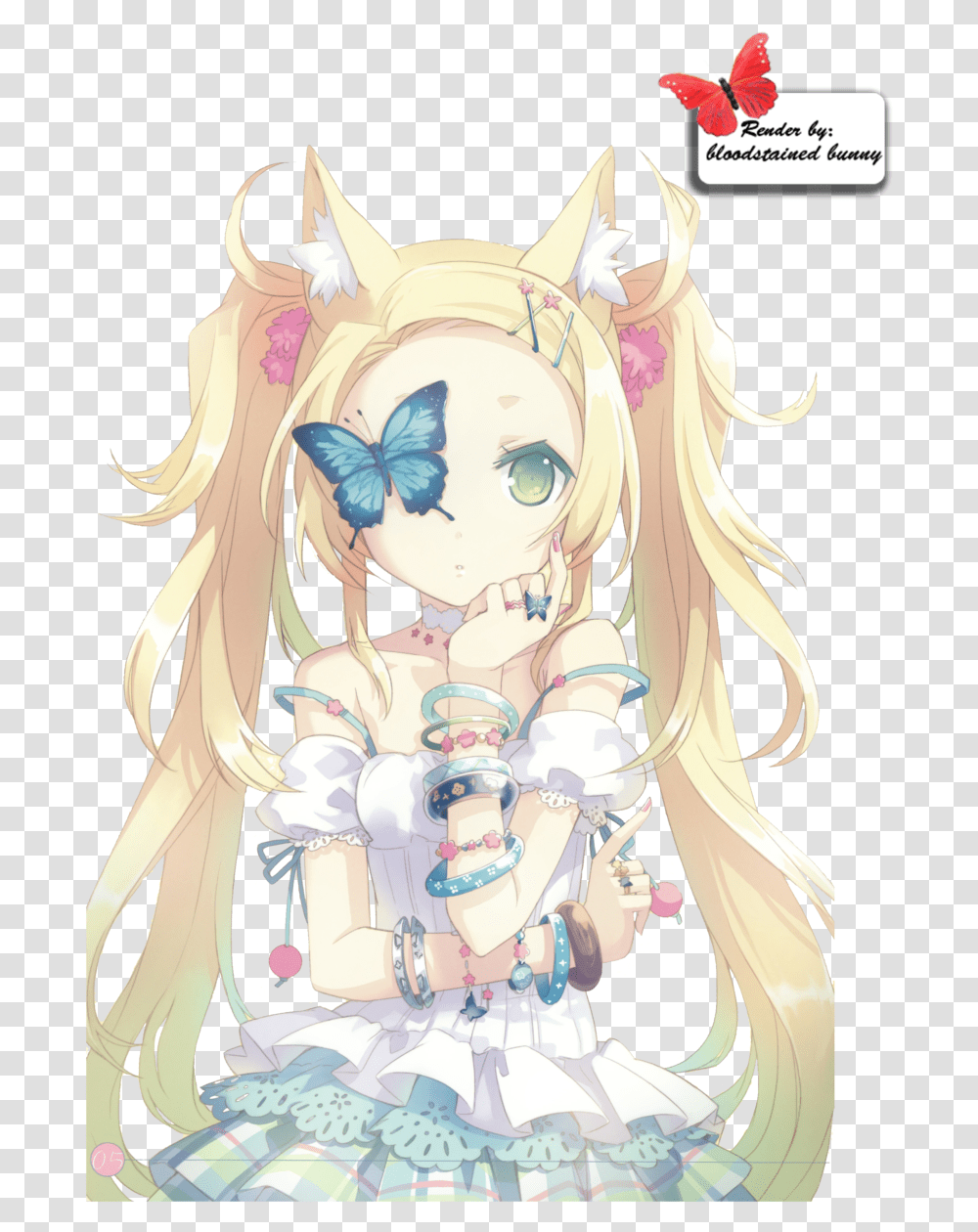 Anime Girl With Blond Hair Blond Anime Girls With Green Eyes, Comics, Book, Manga Transparent Png