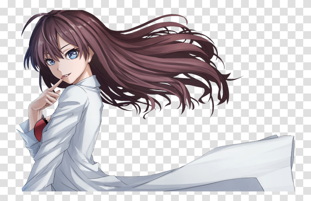 Anime Girl With Brown Hair And Blue Eyes, Manga, Comics, Book, Doll Transparent Png
