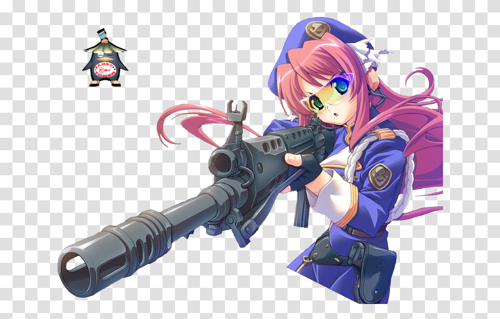 Anime Girl With Gun, Toy, Person, Human, Sunglasses Transparent Png