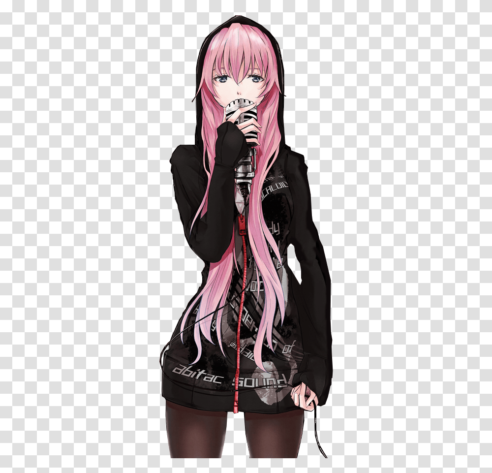 Anime Girl With Pink Hair Badass, Apparel, Person, Human Transparent Png