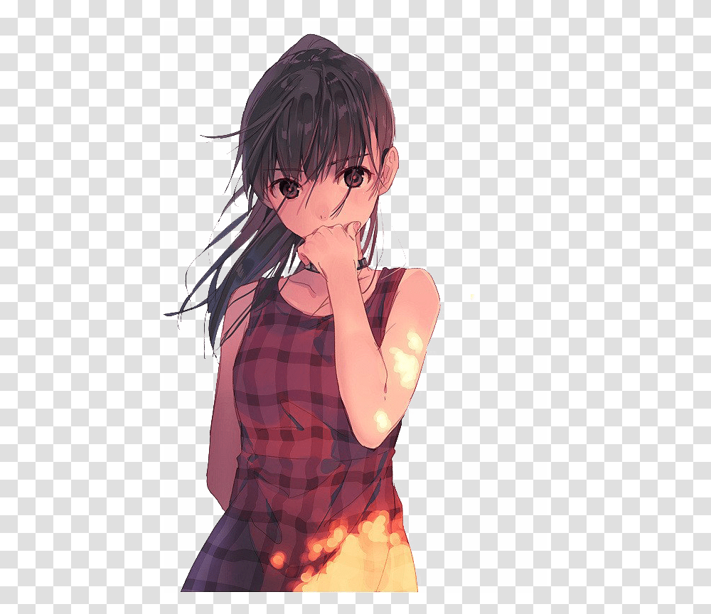 Anime Girl With Ponytail, Manga, Comics, Book, Person Transparent Png