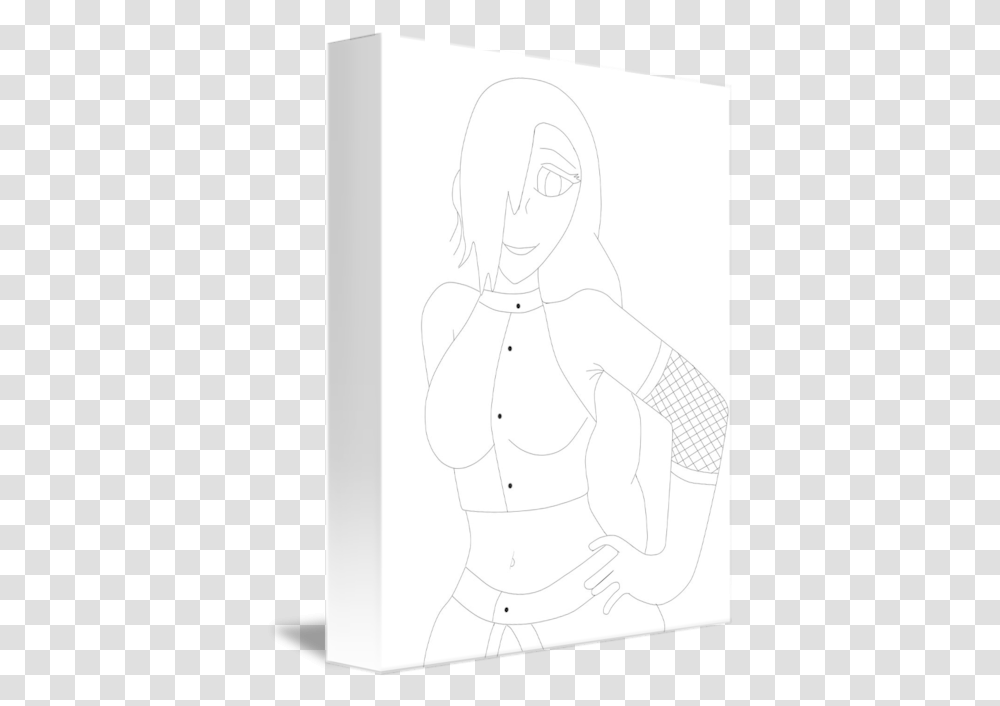 Anime Girlino Yamanaka By Aurora Vanhijden Line Art, Sleeve, Kneeling, Drawing, Long Sleeve Transparent Png