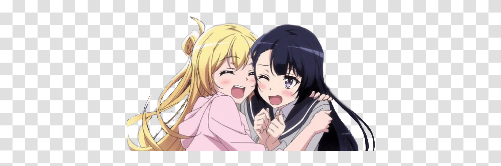 Anime Girls Cute Besties Sticker By You'll Never Know Besties Pics Cartoon Girl, Manga, Comics, Book, Person Transparent Png