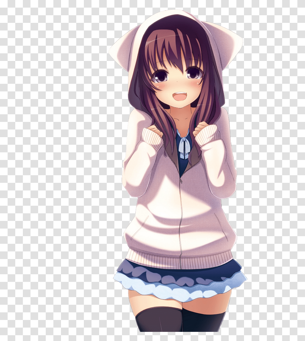 Anime Girls Open Mouth Anime Render, Manga, Comics, Book, Person Transparent Png