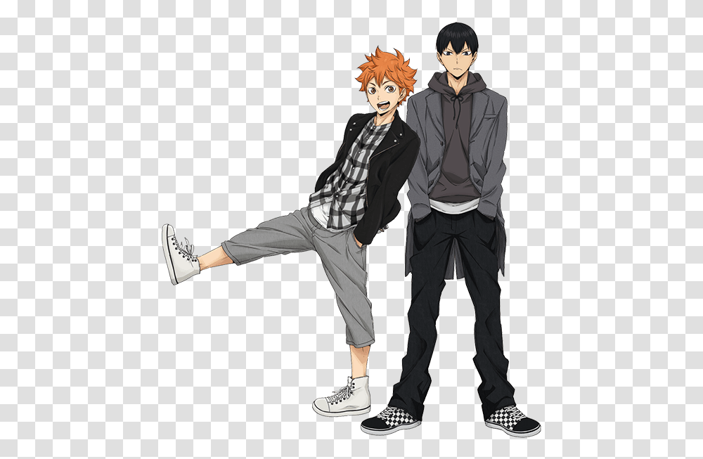 Anime Haikyuu Hinata Kageyama Tobio Hinata Shoyo Official Art, Person, Human, Manga, Comics Transparent Png