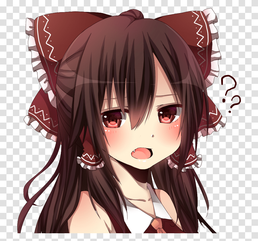 Anime Hakurei Reimu, Manga, Comics, Book, Person Transparent Png