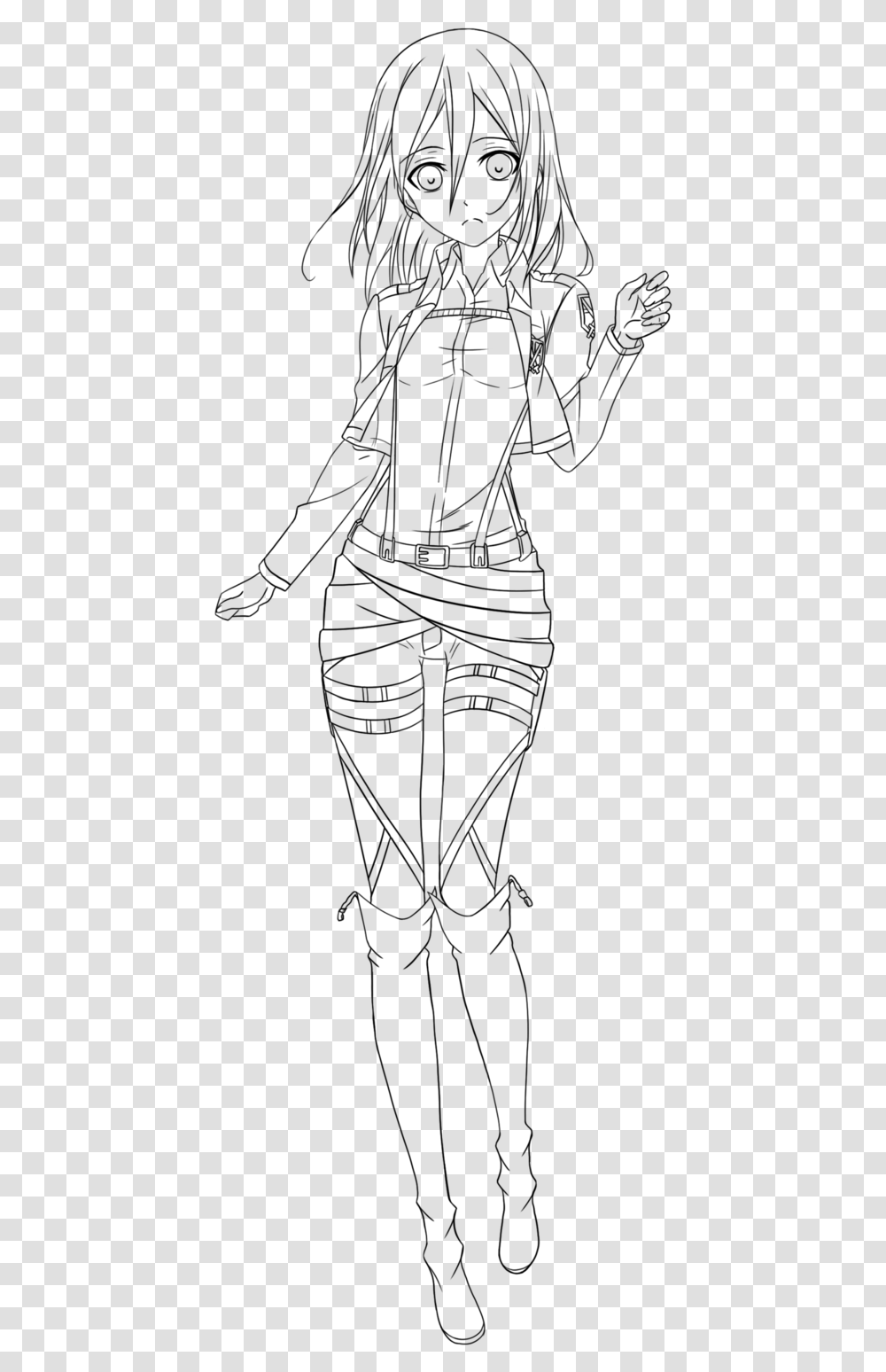 Anime Hand Lineart Linearts For Free Coloring Anime Anime Linearts, Gray, World Of Warcraft Transparent Png