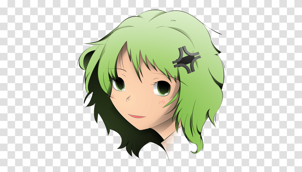 Anime Head Clipart Anime Girl Head, Manga, Comics, Book, Green Transparent Png