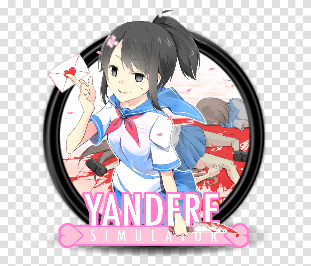 Anime Icon Yandere Simulator You Are A Mean One Yandere Chan, Comics, Book, Manga, Person Transparent Png