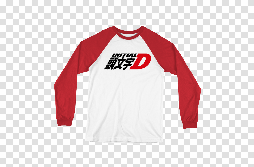 Anime Initial D Logo Japan Long Sleeve Baseball T Shirt Garage, Apparel, T-Shirt, Jersey Transparent Png