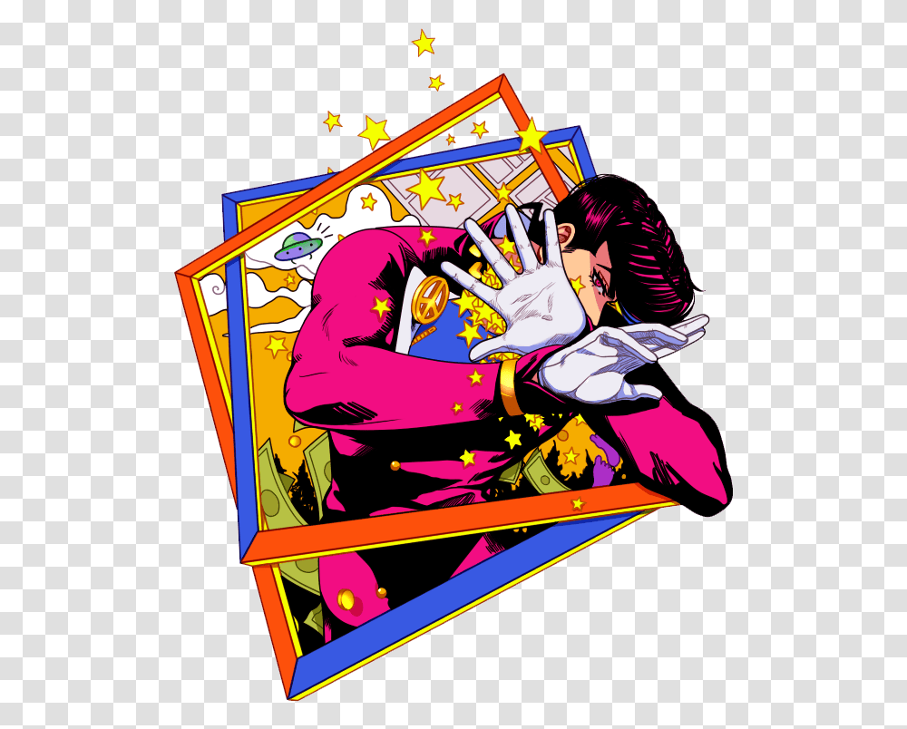 Anime Jojo Josuke Higashikata Fanart, Graphics, Person, Comics, Book Transparent Png