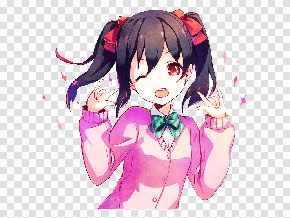 Anime Kawaii Nico Nico Nii, Manga, Comics, Book, Person Transparent Png