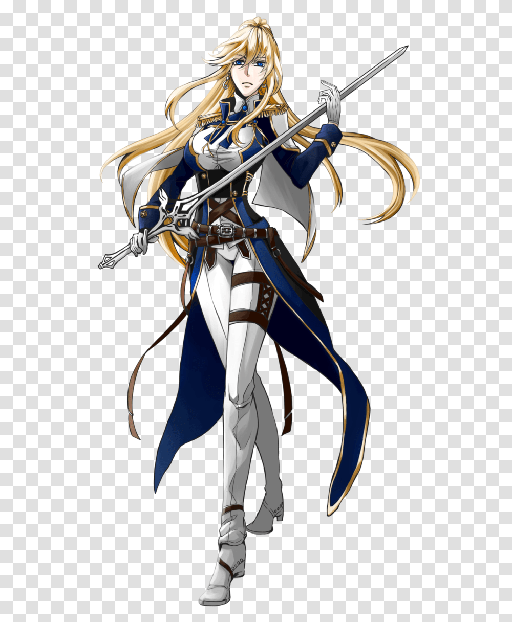 Anime Knight Royal Female Knight Anime, Person, Human, Costume Transparent Png