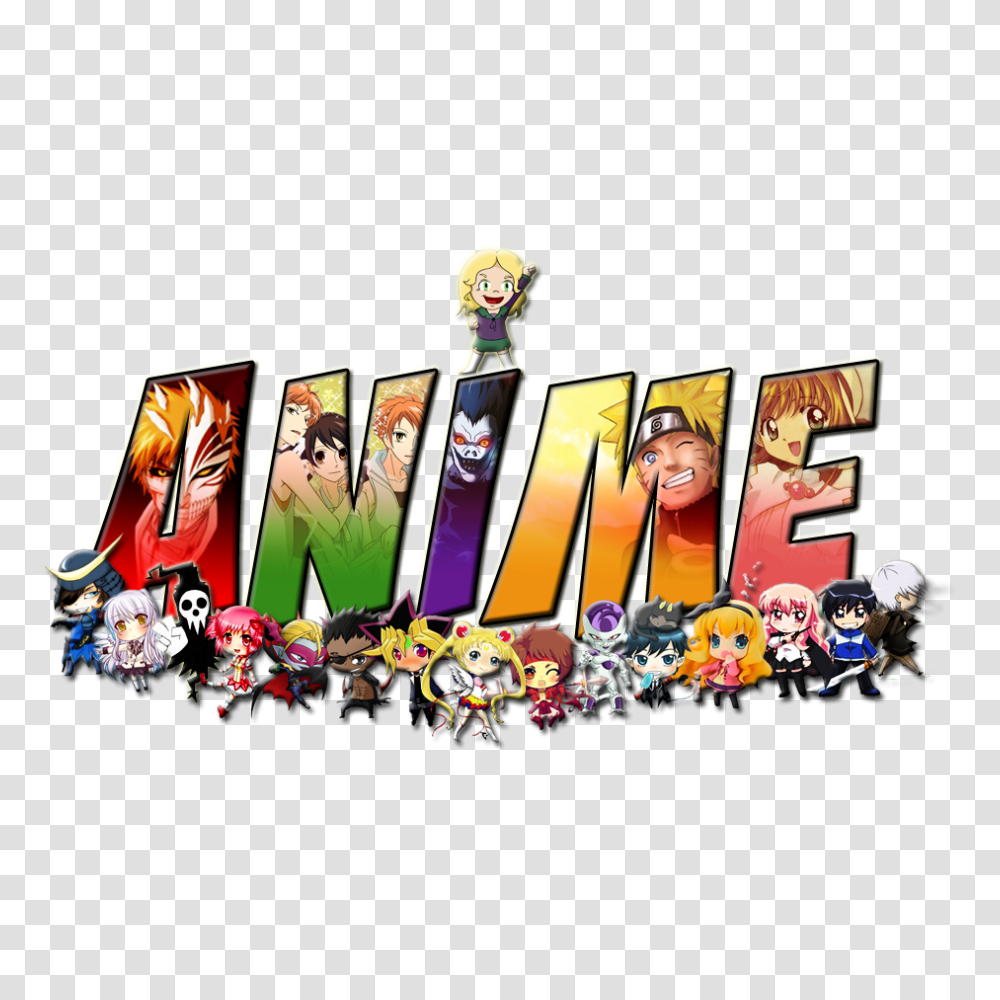 Anime Logo De Anime, Person, Human, Outdoors, Crowd Transparent Png