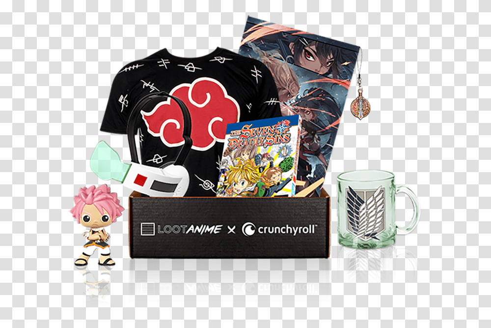 Anime Loot Crate Free Images Loot Anime, Clothing, Apparel, Pillow, Cushion Transparent Png