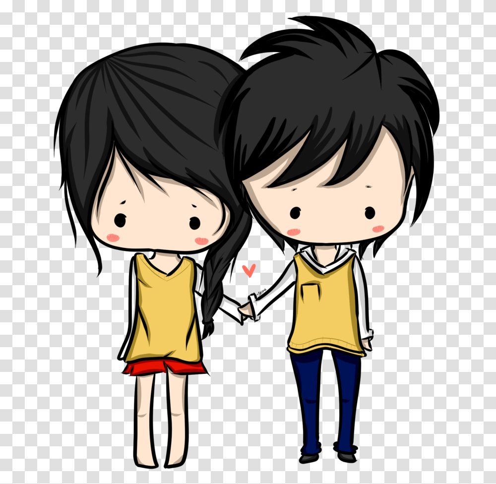 Anime Love Couple Hd Cute Romantic Couple Hug Cartoon, Person, Comics, Book, Manga Transparent Png