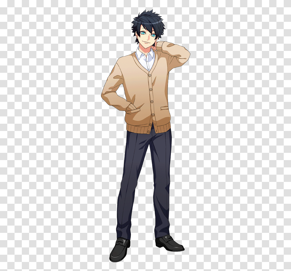 Anime Male Full Body, Person, Blazer, Jacket Transparent Png