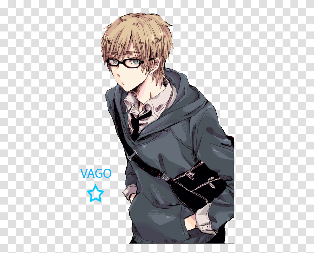 Anime Male Glasses Anime Guy With Glasses, Manga, Comics, Book, Person Transparent Png