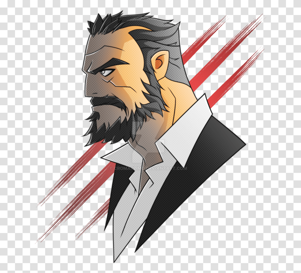 Anime Man With Beard, Tie, Accessories Transparent Png