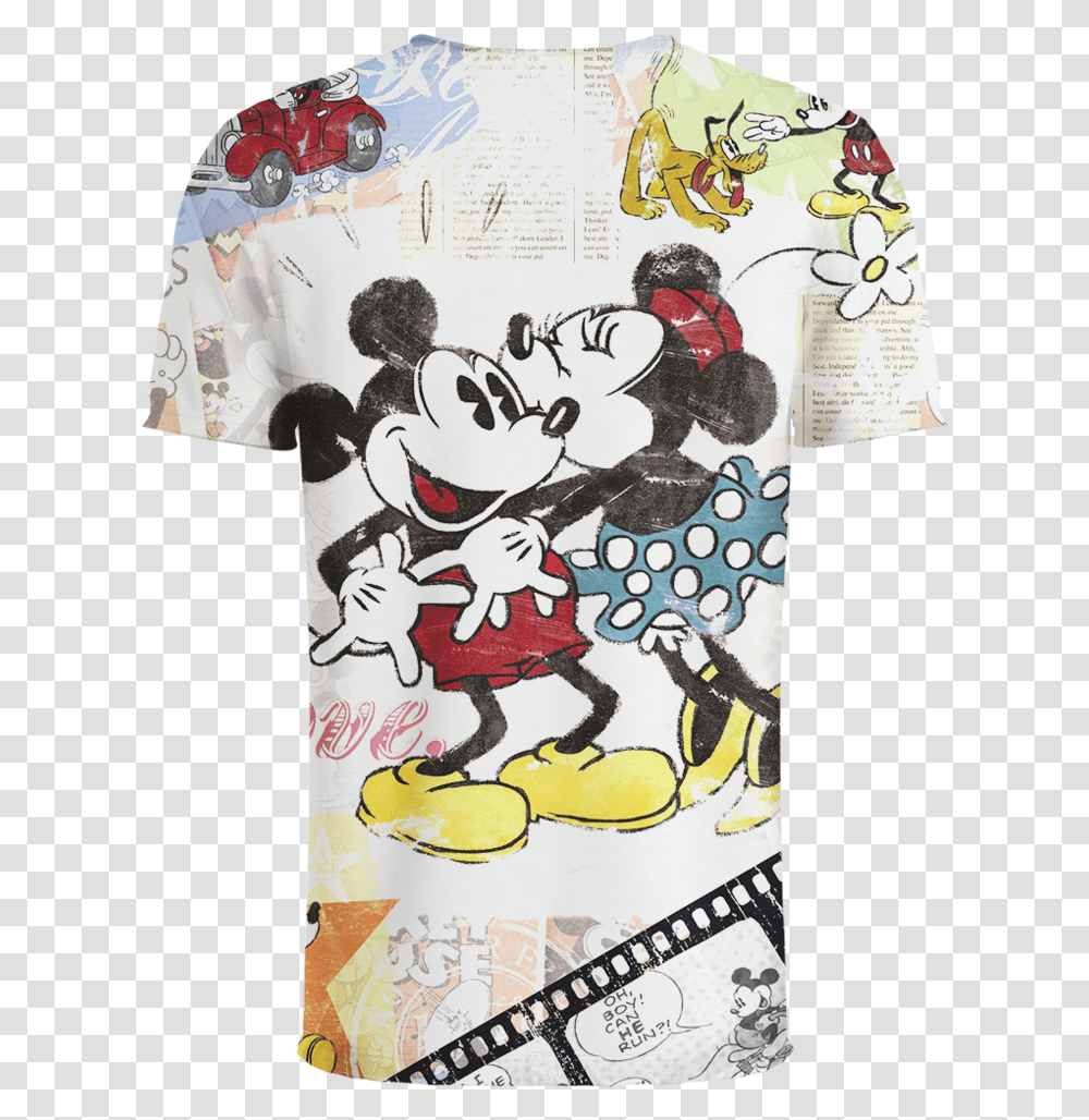 Anime Mickey Minnie Mouse 3d T Shirt Iphone Disney, Apparel, Poster, Advertisement Transparent Png