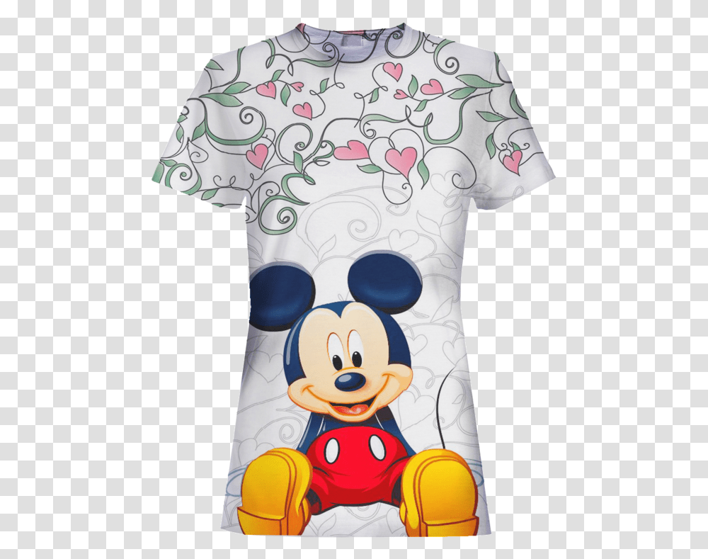 Anime Mickey Mouse 3d T Shirt File Mickey Mouse, Apparel, T-Shirt, Tree Transparent Png