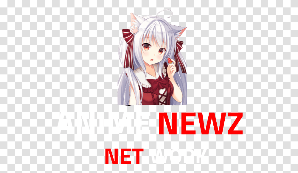 Anime News Network Anime Cat Girl White Hair Red Eyes, Manga, Comics, Book, Person Transparent Png