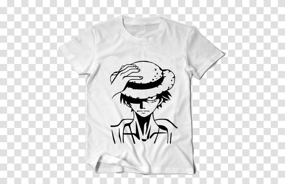 Anime One Piece Monkey D, Apparel, T-Shirt, Stencil Transparent Png