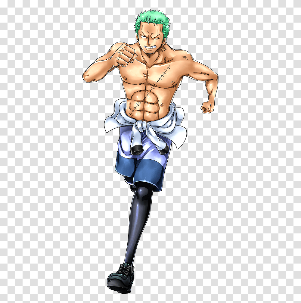 Anime One Piece Roronoa Zorotitle No Larger Size Barechested, Person, Costume, Skin Transparent Png