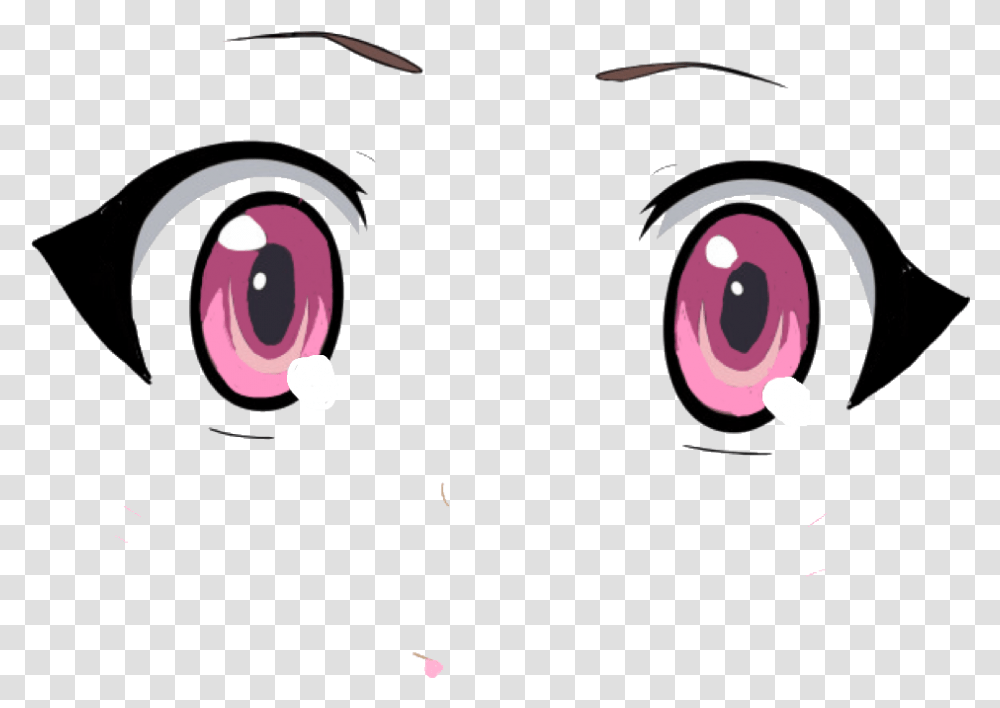 Anime Pink Eyes Cute Anime Eyes, Camera Lens, Electronics Transparent Png