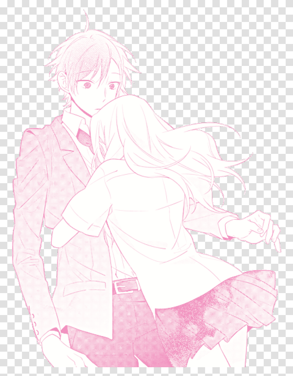 Anime Pngs Couple Pink Anime, Manga, Comics, Book, Person Transparent Png