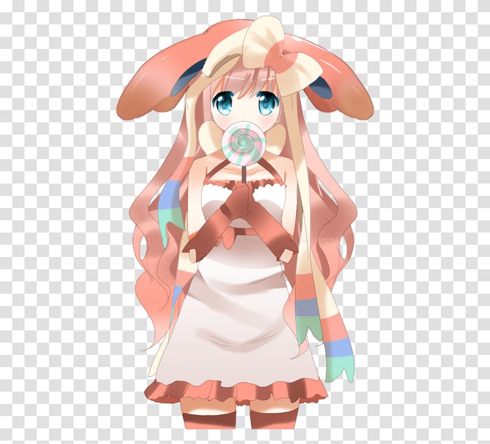 Anime Pokemon Girls Eevee, Face, Person, Head Transparent Png