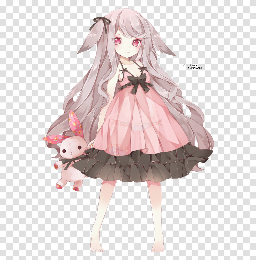 Anime Render 36 By Michelleurs Anime White Hair Pink Eyes, Manga, Comics, Book, Doll Transparent Png