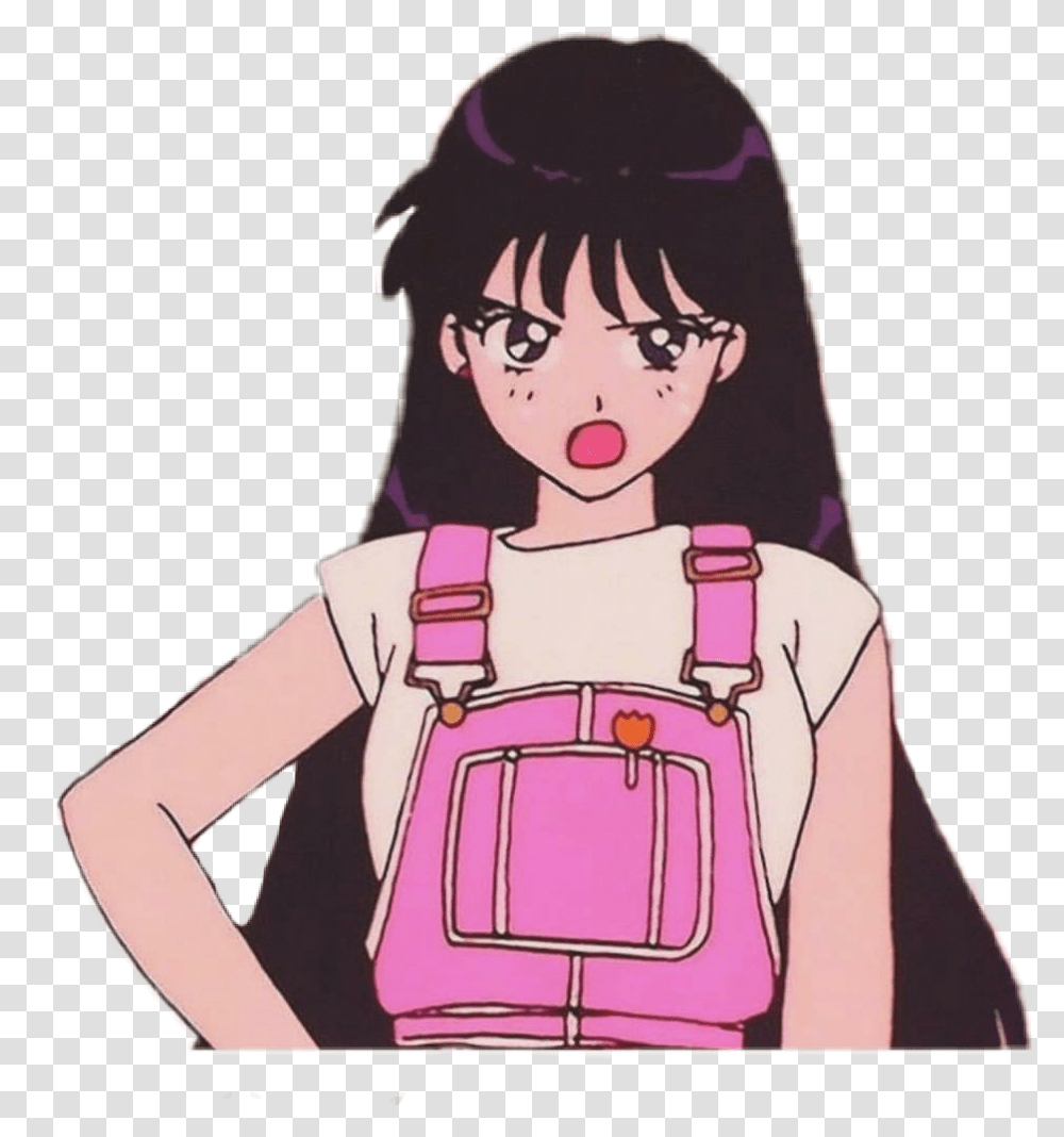 Anime Retro Anime 90s Retro, Bag, Person, Human, Accessories Transparent Png