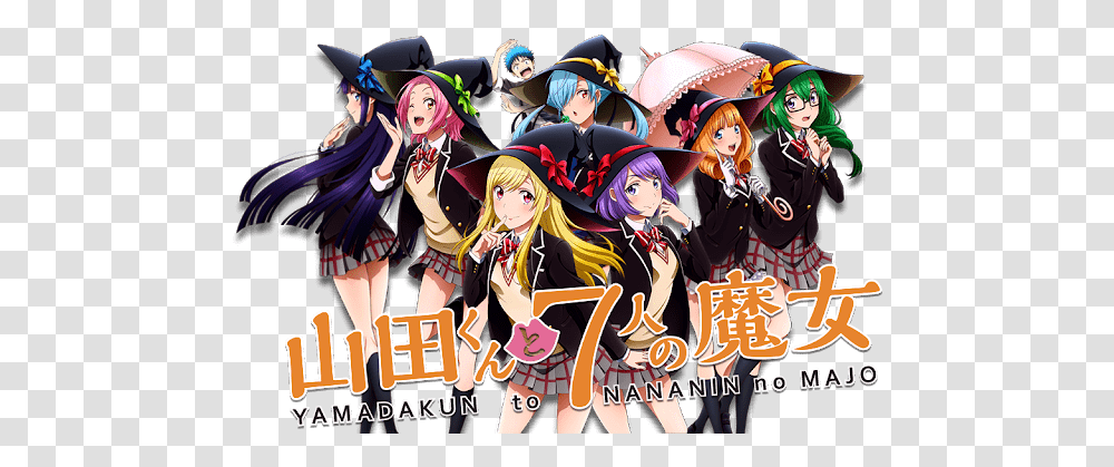 Anime Reviews Archives Japan Powered Yamada Seven Witches, Person, Comics, Book, Manga Transparent Png