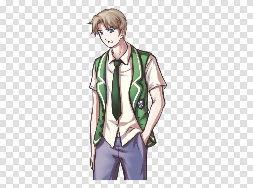 Anime School Boy Cartoon Jingfm Anime School Boy, Clothing, Person, Scarf, Cloak Transparent Png