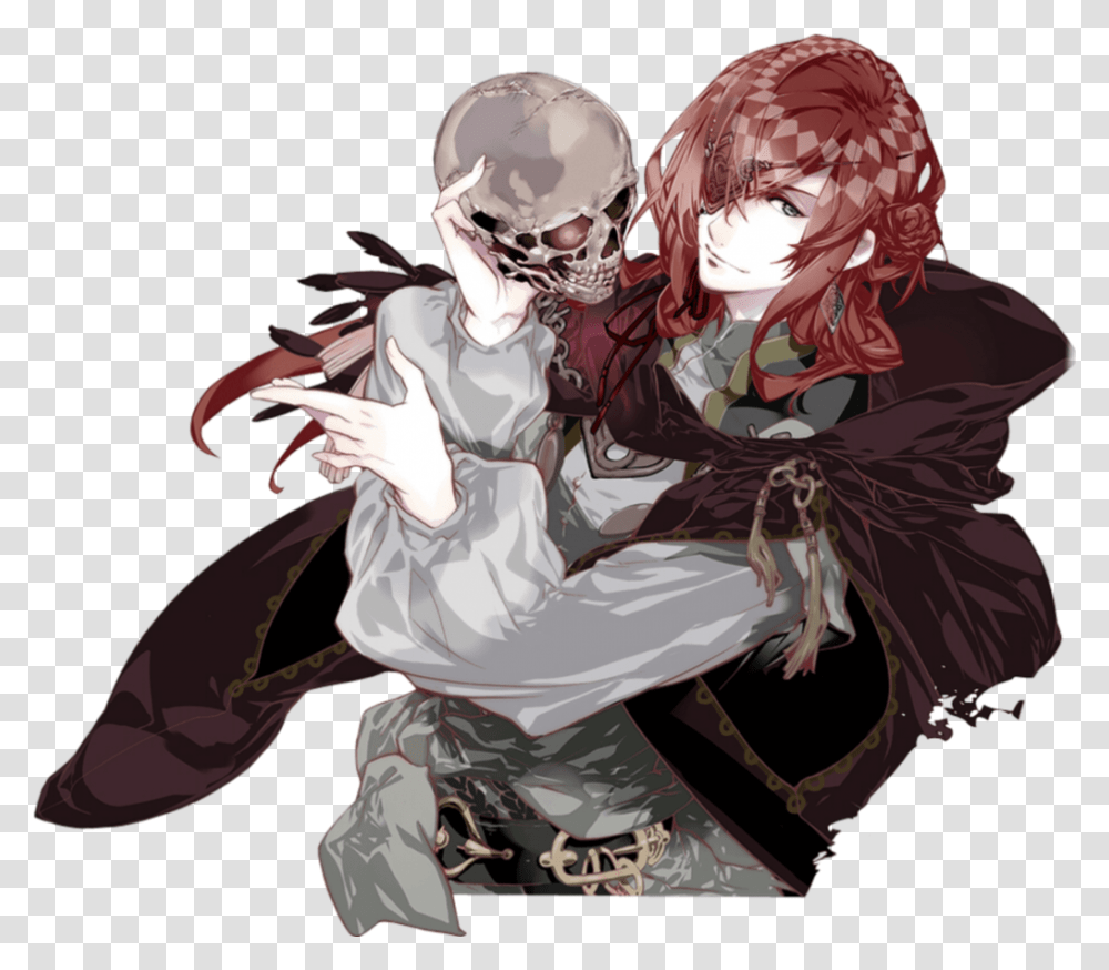 Anime Skull Shakespeare Psychedelica Of The Ashen Hawk, Helmet, Apparel, Manga Transparent Png
