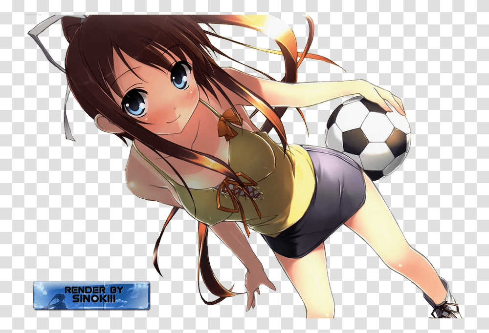 Anime Soccer Girl, Manga, Comics, Book, Helmet Transparent Png