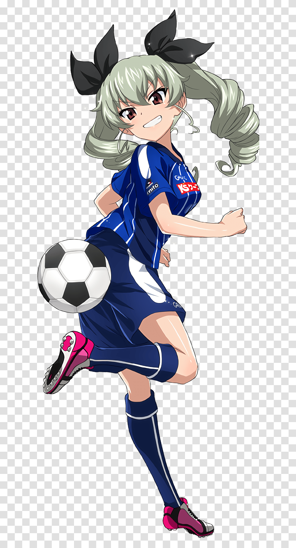 Anime Soccer Player Girl, Soccer Ball, Football, Team Sport, Person Transparent Png