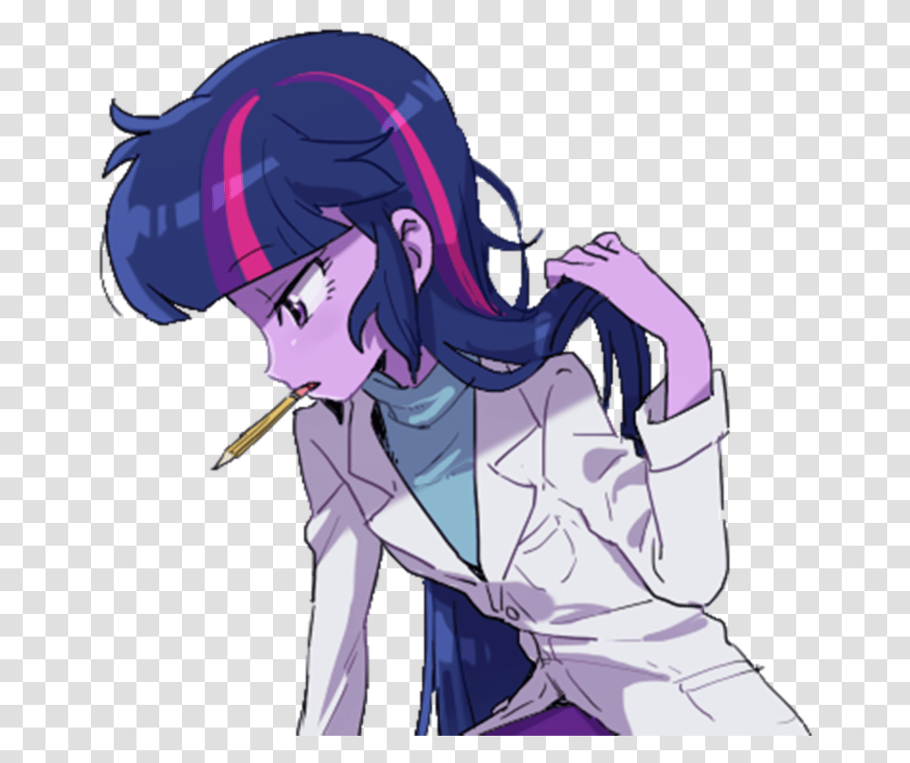 Anime Sparkles Twilight Sparkle Anime, Manga, Comics, Book, Helmet Transparent Png